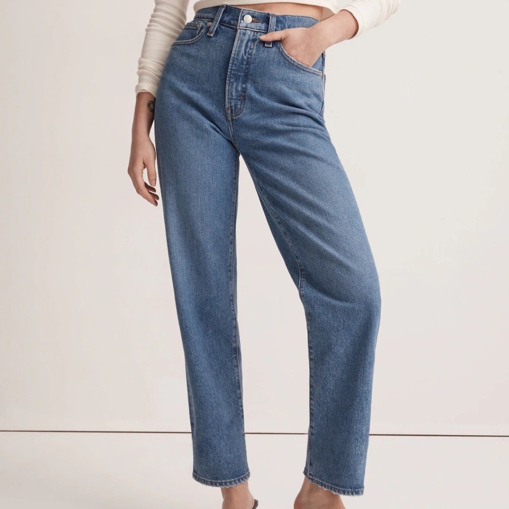 Madewell The Perfect Vintage Straight Jean in Earlwood Wash size 25